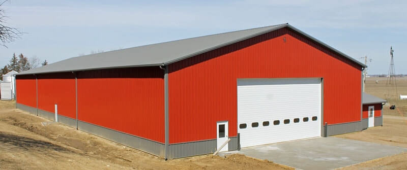 9x20 all steel loafing shed