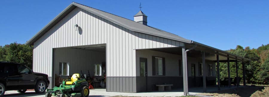 pole barn post frame home construction in iowa and illinois